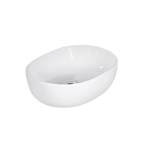 Раковина из сантехнического фарфора Melana 320311-805 50х40 накладная цвет белый без отверстий под смеситель - фото 2