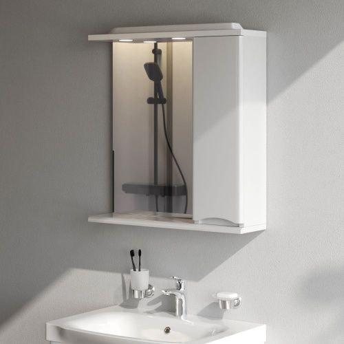 Зеркало-шкаф Am.Pm Like M80MPR0651WG 70х80 подвесной цвет белый - фото 4