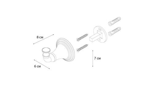 Крючок для ванной Fixsen Best FX-71605 - фото 3
