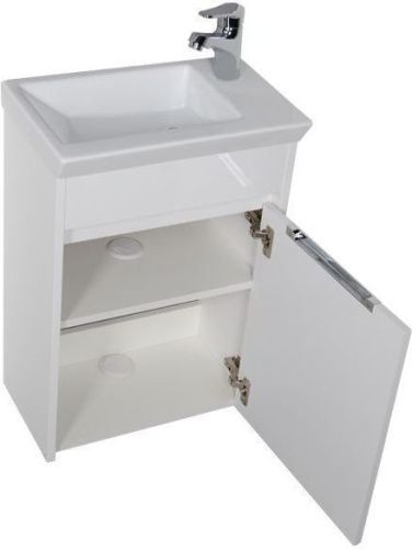 Комплект мебели: тумба с раковиной + зеркало Aquanet Дувр 00183198 50х30 подвесной цвет белый - фото 5