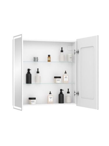 Зеркало-шкаф Continent Allure МВК045 80х80 подвесной цвет белый - фото 4