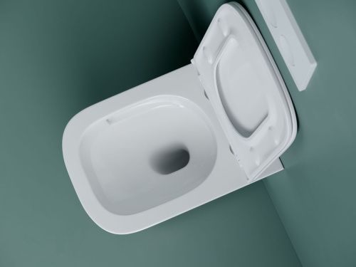 Унитаз подвесной Ceramica Nova UNION CN4009T белый с сиденьем микролифт безободковый смыв торнадо - фото 5