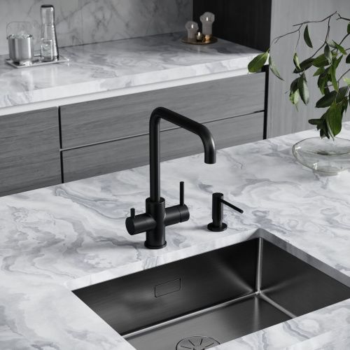 Смеситель для кухни Sancos Vela SC4013MB на мойку черный - фото 2
