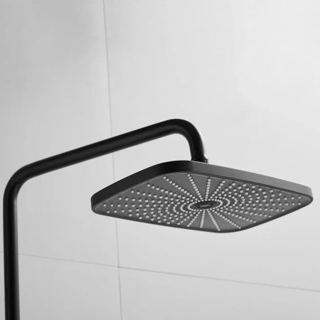 Душевая стойка Shevanik S8536H настенная цвет черный