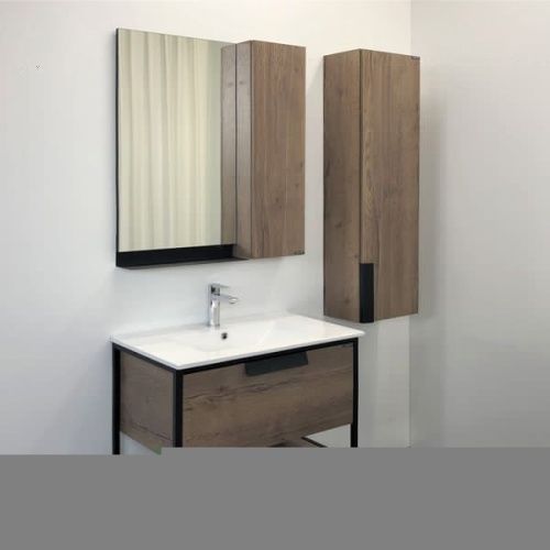 Тумба с раковиной Comforty Бонн 00-00006487CF 80х50 подвесная цвет коричневый - фото 5