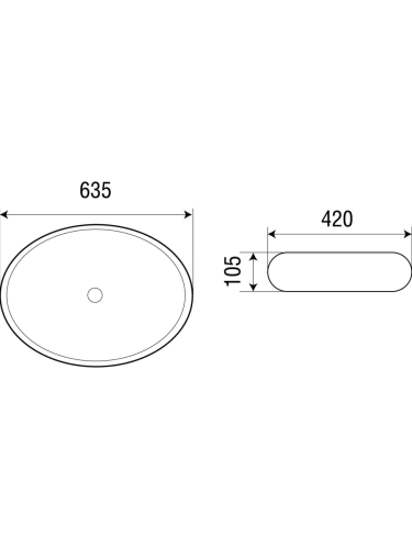 Раковина из сантехнического фаянса WeltWasser WW SK 10000003869 60х40 подвесная цвет белый без отверстий под смеситель - фото 3