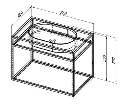 Консоль под раковину Allen Brau Liberty 1.33001.BB