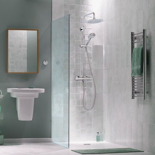 Душевая стойка Clever UP!URBAN 61000 настенная цвет хром - фото 2