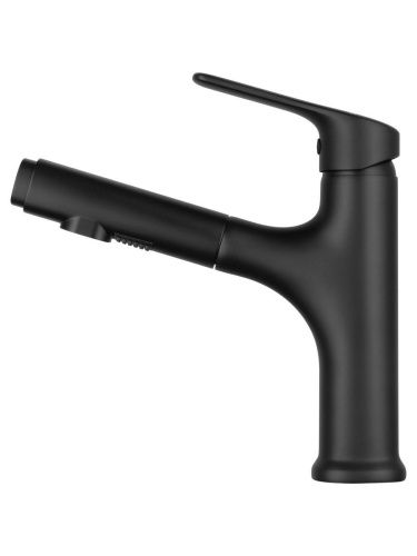 Смеситель Wonzon & Woghand WW-AE4151-MB на раковину черный - фото 3