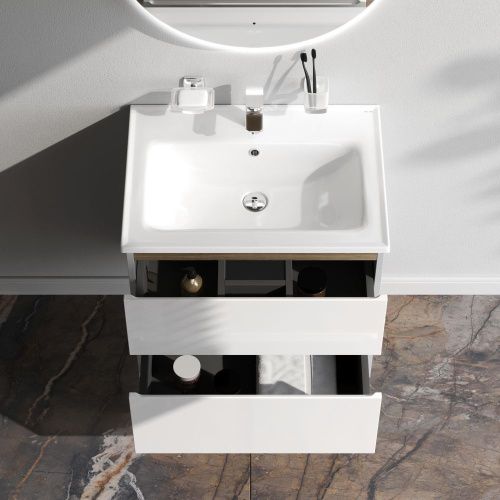 Тумба под раковину Am.Pm X-Joy M85AFHX0652WG 60х40 подвесная цвет белый - фото 3