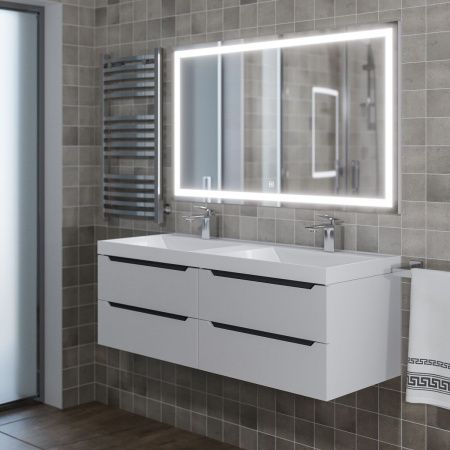 Тумба под раковину Uperwood Tanos 2910203303 120х50 подвесная цвет белый