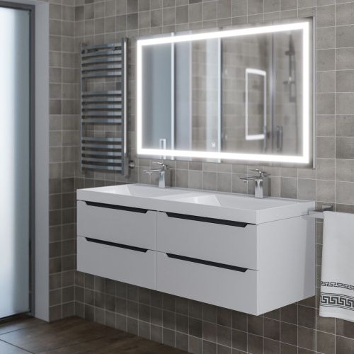 Тумба под раковину Uperwood Tanos 2910203303 120х50 подвесная цвет белый - фото 2