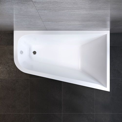 Ванна акриловая Am.Pm Spirit W72A-160R100W-A2 160х100 пристенная асимметричная без каркаса - фото 3