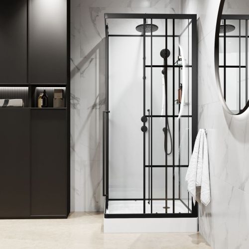 Душевая кабина Niagara Standart ST90/15QL/KL/BKT 90х90 квадратная без крыши ориентация левая - фото 5