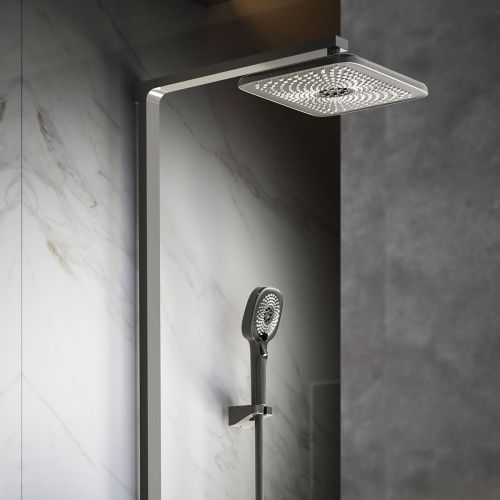 Душевая стойка Vincea Inspire VSFS-3I13TGM настенная цвет вороненая сталь с термостатом - фото 2