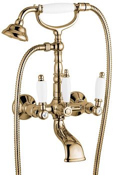 Смеситель для ванны Emmevi Deco Ceramic 121611/BR настенный бронза