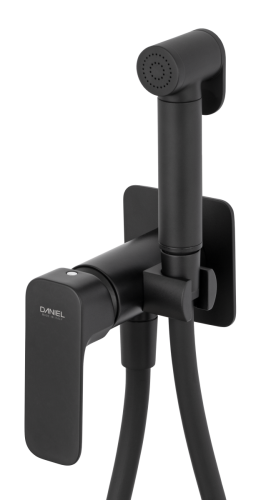 Гигиенический душ со смесителем Daniel TA645BP4DC15 черный - фото 3
