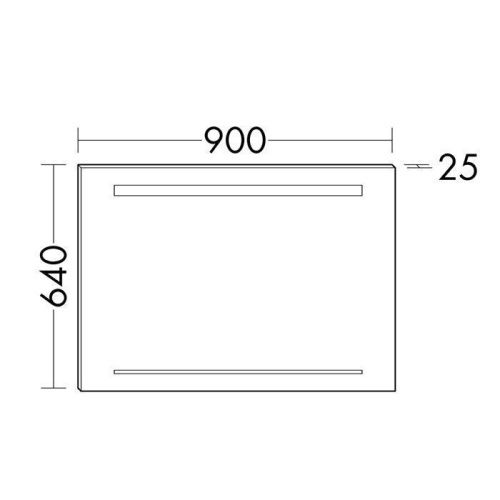 Зеркало с подсветкой Burgbad SIHH090 90х60 подвесное - фото 2