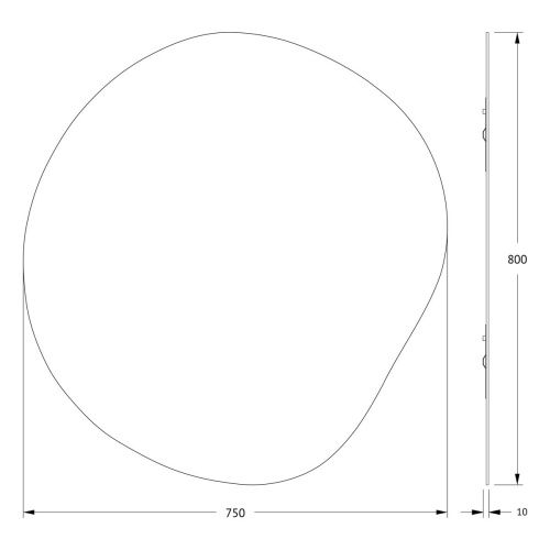Зеркало Evoform Essence BY 0322 80х80 подвесное - фото 2