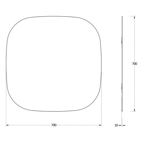 Зеркало Evoform Primary BY 0138 70х70 подвесное - фото 2