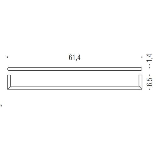 Полотенцедержатель Colombo Mini B4011.NM - фото 2