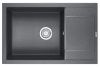 Кухонная мойка Granula 7805, ГРАФИТ 80х50 цвет черный поверхность матовая