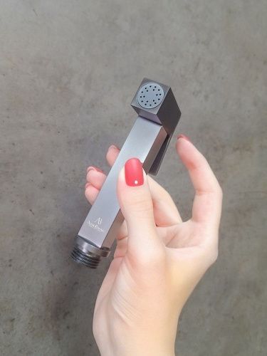 Гигиеническая лейка AltroBagno BM AltroBagnoBS060213GM цвет оружейная сталь - фото 5