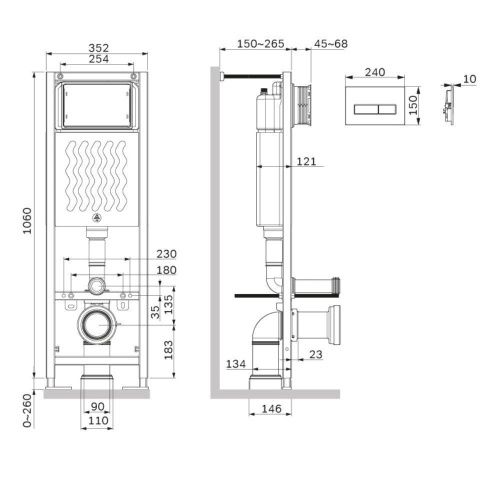 Инсталляция для унитаза Am.Pm ErgoFit I012711.0301 - фото 3