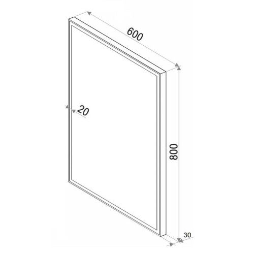 Зеркало с подсветкой Бриклаер Лофт 4627125415623 60х80 подвесное - фото 3