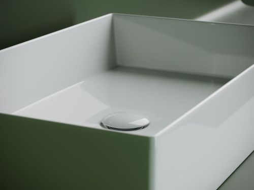 Раковина из сантехнического фарфора Ceramica Nova ELEMENT CN6070 60х40 накладная цвет белый без отверстий под смеситель - фото 4