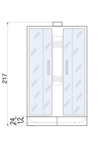 Душевая кабина River LENA 10000000693 90х90 четверть круга без крыши ориентация универсальная - фото 2