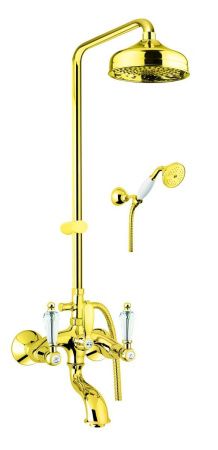 Душевая стойка Fiore 08OO0615 настенная цвет золото