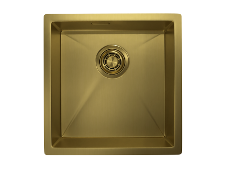 Кухонная мойка Granula 4445U, ЗОЛОТО САТИН 45х45 цвет золото поверхность матовая