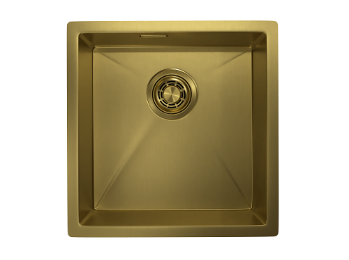 Кухонная мойка Granula 4445U, ЗОЛОТО САТИН 45х45 цвет золото поверхность матовая - фото 2