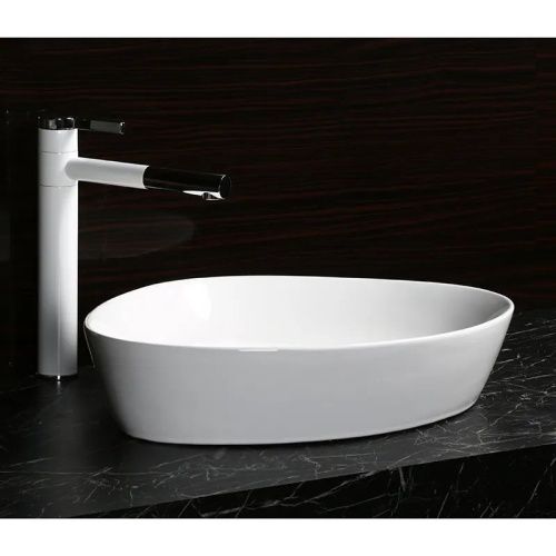 Раковина из сантехнического фарфора Cerutti SPA CR0021C 50х40 накладная цвет белый без отверстий под смеситель - фото 4