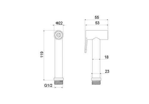 Гигиенический душ Aquatek AQ2057MB черный - фото 3