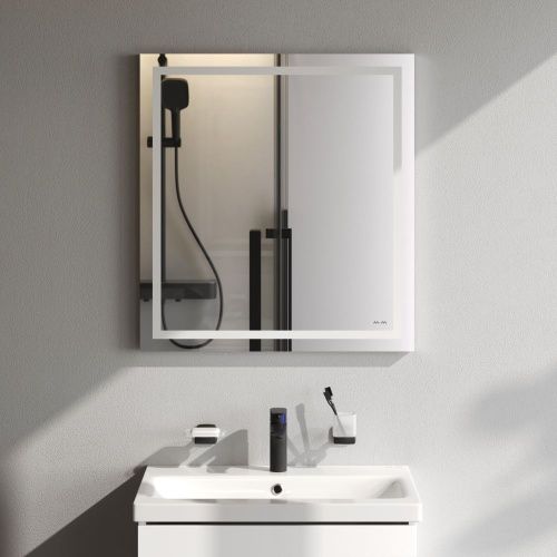 Зеркало с подсветкой Am.Pm Gem M91AMOX0651WG 70х70 подвесное - фото 3