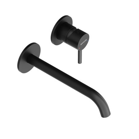 Смеситель для раковины Sancos Etna SC9004MB встраиваемый в стену черный