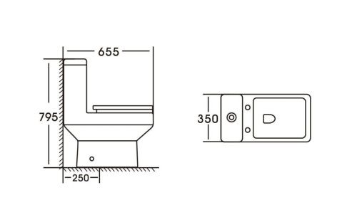 Унитаз-компакт напольный с бачком Stella Polar Теруэль SP-00001876 белый с сиденьем микролифт душевой смыв - фото 3