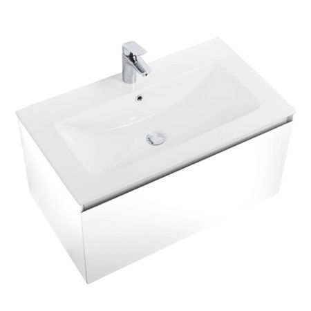 Тумба под раковину Art&Max Latina AM-Latina-800-1C-SO-BM 80х50 подвесная цвет белый