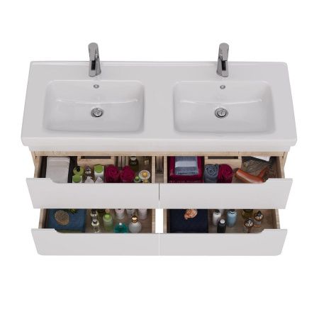 Тумба под раковину LeMark Olivia LM08OL125T 120х40 подвесная цвет белый