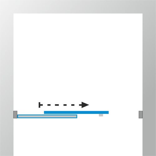 Душевая дверь Тритон Слайд Щ0000064613 120х185 стекло с рисунком профиль белый - фото 5