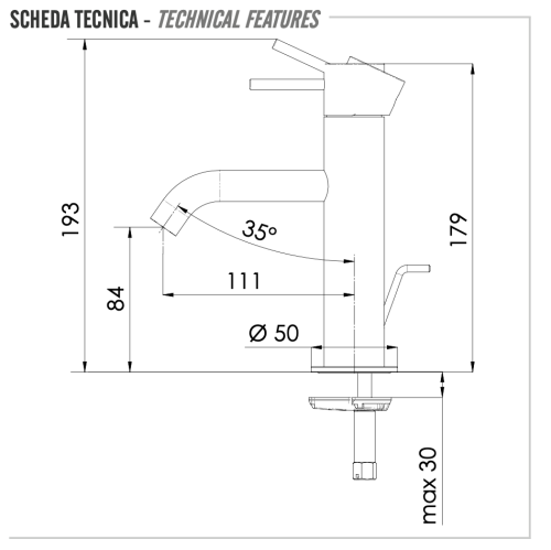 Смеситель Remer X Style X10BG на раковину золото - фото 2