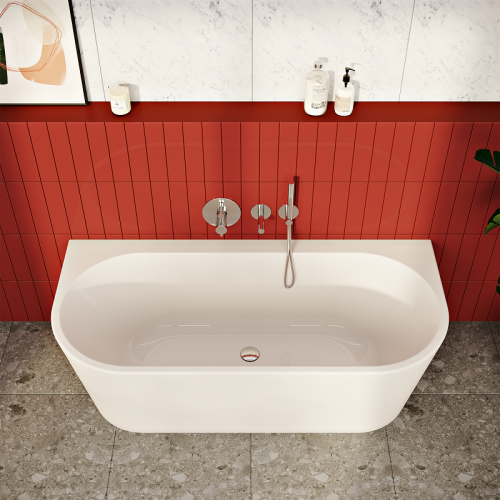 Ванна акриловая Vitra Geo 65420006000 180х80 пристенная овальная с ножками - фото 3