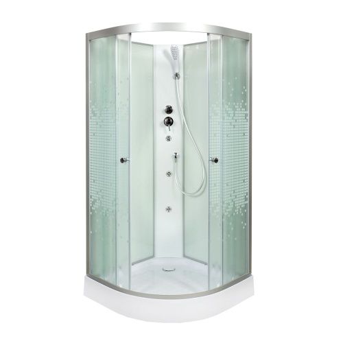 Душевая кабина AvaCan L909NGM 90х90 четверть круга без крыши ориентация универсальная