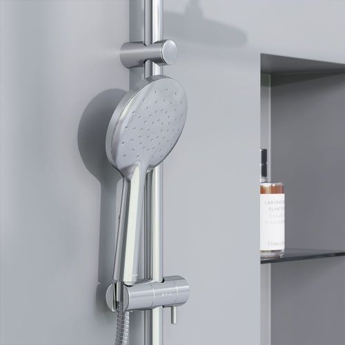 Душевая стойка Damixa Jupiter 977770000 настенная цвет хром - фото 4