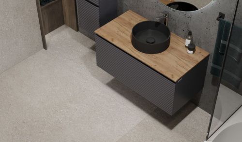 Тумба под раковину Jorno COSSETY Coss.01.100/P/A-DZ/JR 100х50 подвесная цвет черный - фото 2