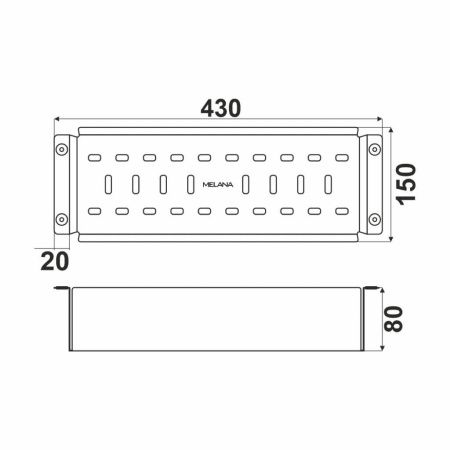Кухонная мойка Melana ProfLine MLN-R4050H+коландер 40х50 цвет серый поверхность матовая