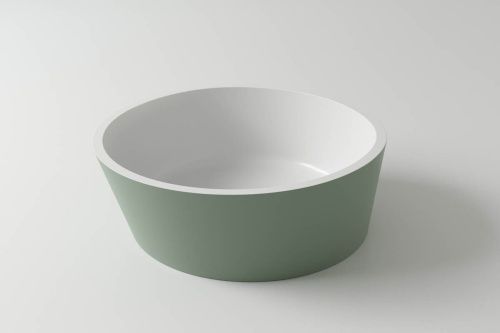 Раковина из искусственного камня Holbi ALMATEA 1.02.002.11.2 40х40 накладная цвет белый