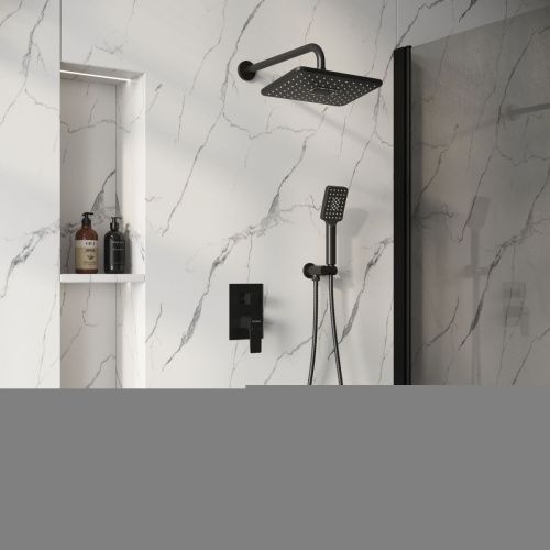 Душевая система Grossman Classic 501.K35.04.210 встраиваемая в стену цвет черный - фото 3